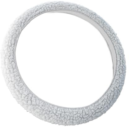 3 PAGEN® universal Lenkradbezug in grau – passend für jedes Lenkrad – ideal für den Winter Dank kuscheligem Überzug – leichtes Anbringen – rutschsichere und angenehme Griffoberfläche - waschbar