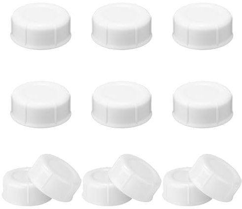 12stk Schmale Babyflaschenverschlüsse für Dr. Brown, BPA-Frei Reiseflaschenverschlüsse Aufbewahrungsdeckel für Babyflaschen mit Dichtung Ersatzteile für Ameda (Weiß)