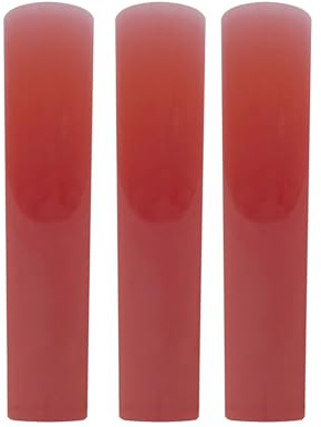 träblåsinstrument 3st Tenor Sopran Sax Harts Saxofon Musikinstrument for nybörjare Träblåsinstrument Tillbehör(Red,5.8 * 1.3 * 0.17 cm)