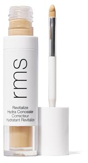 RMS Beauty Revitalize Hydra Concealer, Medium Coverage Hydrating Liquid Complexion Perfector, Skincare-Infused Lightweight and Creaseproof with Built-In Brush Applicator (WN09)