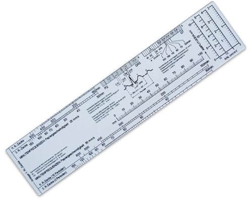 Guía de referencia de calibrador, regla de frecuencia cardíaca, herramienta de evaluación de tarjetas, regla de escala de frecuencia cardíaca, herramienta de medición de interpretación, regla de