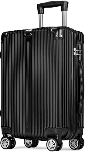 POSH Valise 68x44x26 cm - Rigide légère 3,2 kg en ABS – Trolley 62,5 L avec Roues Doubles silencieuses 360° - Bagage Stable avec Serrure à Combinaison