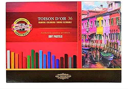 KOH-I-NOOR TOISON D'OR 8585 Künstlerpastellkreide, weich, 36 Stück