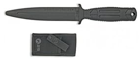 Outletdelocio. Cuchillo de Goma para Entrenamiento K25. Largo 28,50 cm. Funda Nylon incluida.
