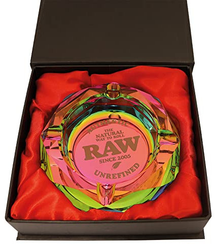Rainbow Glass Ashtray by Raw