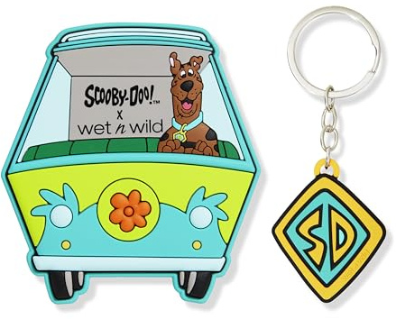 Wet n Wild Scooby-Dooby Doooo handspegel, bärbar Scooby-Doo tema makeup nödvändig för touchups på språng med komfortgrepp, nyckelring ingår