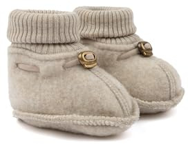 Mikk-line Chaussons en laine pour enfants | Oeko-Tex 100 | Chaussons d'éveil bébé en laine pour filles et garçons | Chaussettes bébé 95 % laine – 100 % sans mulesing | Chaussures d'apprentissage pour