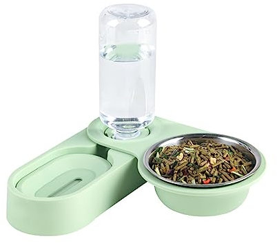 Automatische Futterspender für Kaninchen für Käfige, Wasserspender, 570 ml Wasserflasche, Futternapf für Kleintiere, Igel, Hamster