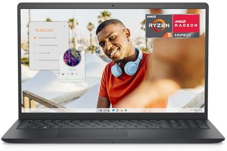 Dell Inspiron 15 3535 Laptop, 39,6 cm (15,6 Zoll), FHD (1920 x 1080), AMD Ryzen 5 7520U, AMD Radeon Grafik, 8 GB RAM, 512 GB SSD, Windows 11 Home, spanische QWERTY-Tastatur, Schwarz