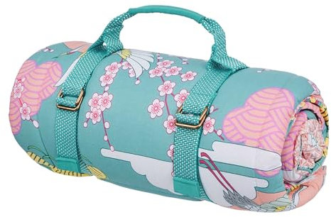 BUTLERS Picknickdecke 180x140cm Outdoor Stranddecke -Picnic Deluxe- waschbare weiche Campingdecke mit wasserdichter Rückseite und Tragegurt | ideal für Park, Garten oder als Krabbeldecke