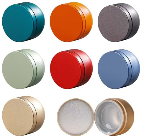 KUBDPQOR Multifuncionales Cajas para Té e Infusiones - Set de 7 Cajas Metálicas para Almacenamiento de Té y Café Instantáneo, Ideales como Contenedores de Especias y Hierbas