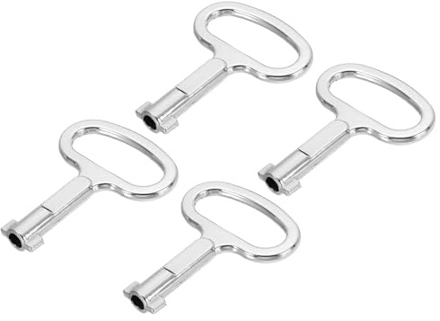 PATIKIL Triangle Spanner Key, 4 Pack Universal Utility Keys Triangular Socket Panel Keys Cabinet Key Lift Door Lock Key for Elevator Electric Gas Water Meter Box