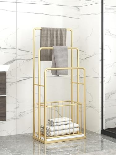 Toallero independiente, soporte duradero para toallas y lavandería, perfecto para uso doméstico y hotel