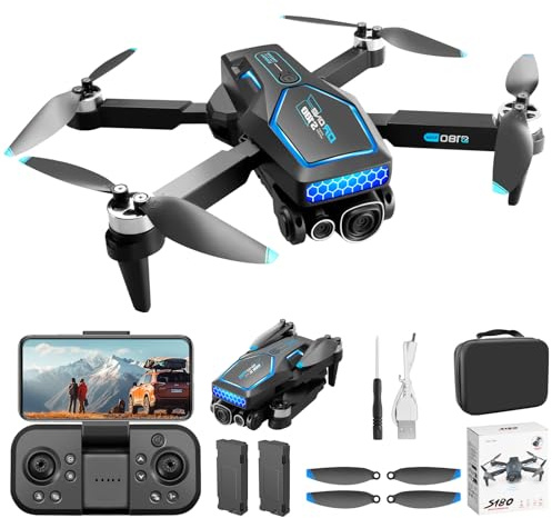 OBEST Drones con Camara 4K Adulto, 5G WiFi RC Dron FPV Plegable