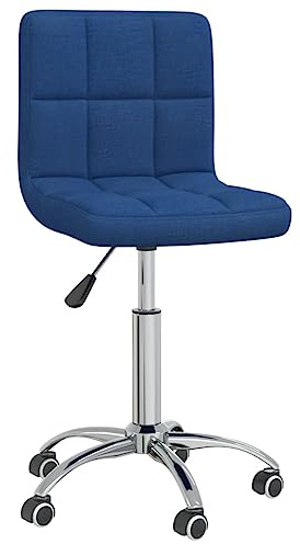 Jkghdrt Chaise pivotante réglable en tissu doux avec rembourrage épais et vérin à gaz pour le réglage de la hauteur du siège – Idéal pour le bureau à domicile et le salon, roulettes pivotantes à 360