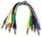 Snakebite 6 Professional Patch Cables. Mono, straight, jack to jack connectors. Ideal for linking guitar effects pedals or use on studio patchbays