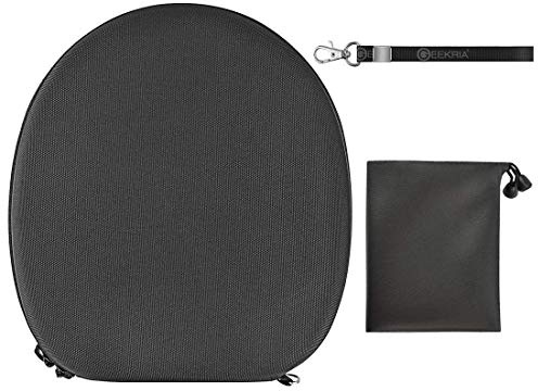 Geekria Shield Headphones Case Compatible with Bose QC Ultra II, QuietComfort, QC Ultra/45/35/25/SE, 700 and More, Replacement Hard Shell Travel Carrying Bag with Cable Storage (Dark Grey)