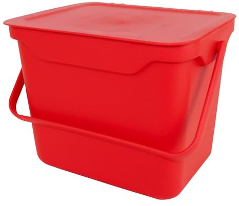 Easy Eco Kompostbehälter, 5 l, Rot