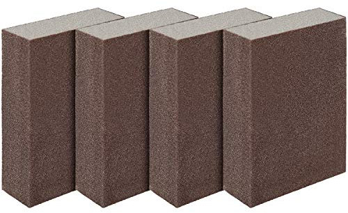 Luter 4 Piezas Esponja de Lijado húmedo y seco Bloque de Lijado Grueso Almohadillas de Lijado superfino (Grado 320 a 400)