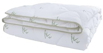 Yatas Bedding - Couverture en Bambou 200 x 200 cm - Couette en Fibres Naturelles - Respirante - Fibre de Bambou Naturelle et respectueuse de l'environnement - Certifié Öko-Tex