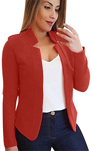 Blazer för kvinnor, beige, kort – Boucle Blazer, dam, kort, traditionell blazer, modern, ledig, kontor, cropped jacka, trenchcoat, dam, blazer, elegant, sportig, kort, business, blazer, slim fit,