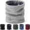 BARFULKER Winter Halsschlauch Herren Damen Ski Halswärmer Halstuch Gesichtsschal Fleece Schal Schlauchtuch Gamaschenmaske Winddichte Kreisschlaufenschals Loopschal Männer Frauen Hellgrau