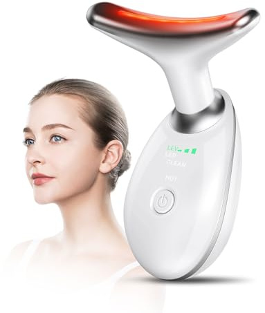 Oriflame Neck and Face Massager, Face Roller, Face Sculpting Skin Care Tool, Improve, Firm, Tightening and Smooth 3 Modes, White
