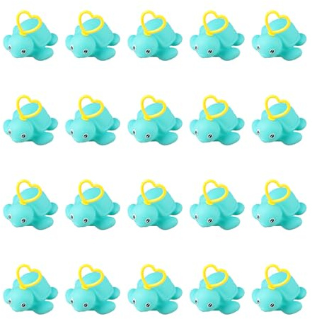 20 Pieces Duck Fishing Toy | Paddling Pool Squeezing Toy With Hook | Duck Floating Water Toys | Baby Bath Fishing Game | Contest Outdoor Activity For Baby Boys Girls