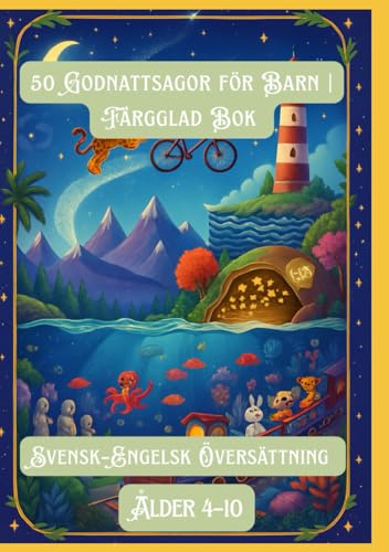 50 Godnattsagor för Barn | Färgglad Bok | Svensk–Engelsk Översättning | Ålder 4–10
