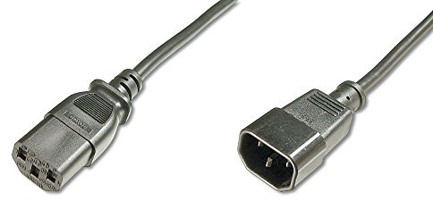 Assmann strömförsörjning förlängningskabel nätkabel IEC/kontakt – IEC/uttag 2,0 m 10 pack svart