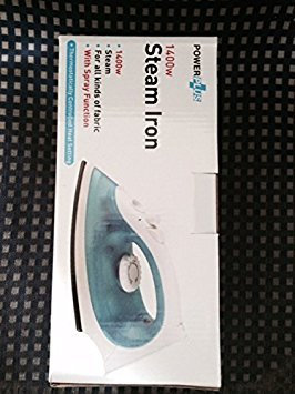 Power Plus Steam Iron With Spray 1400W (Travel/Small)