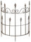 Staudenhalter Strauchhalter halbrund Rankhilfe Metall Eisen Rostfarben Deko 80cm hoch 59 cm breit