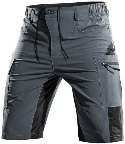 Cycorld korta byxor herr, vandringsbyxor MTB-byxor män kort andas snabbtorkande bermuda cargoshorts arbetsbyxor män korta cykelbyxor cykelbyxor mountainbike