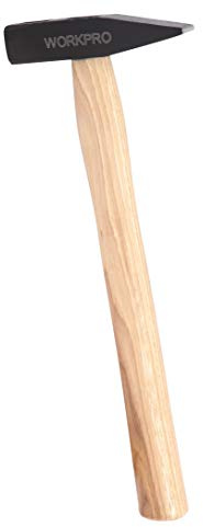 WORKPRO W041017 Machinists Hammer with Hardwood Handle, Drop Forged Carbon Steel (Single Pack)