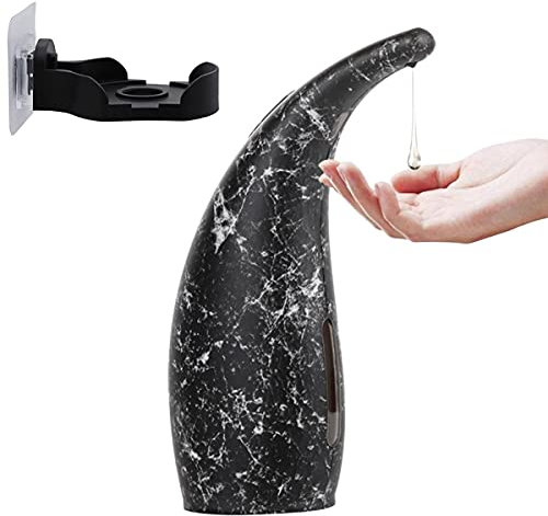 Dispenser Sapone Automatico Liquido, 300ml Dispenser Gel Disinfettante Mani Automatico, Dosatore Sapone da Parete/Appoggio con Sensore Infrarossi per Cucina Bagno Ufficio Hotel E