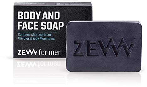 ZEW for men Body and Face Soap Naturseife für Körper und Gesicht 85ml | Gesichtsreinigung für Männer | natürliche Gesichtsseife | für alle Hauttypen