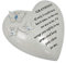Adorno de tumba personalizable, placa conmemorativa con corazón con 3 mariposas y gemas azules, regalo de decoración para tumba en el recuerdo amoroso de tus seres queridos fallecidos (nieto)