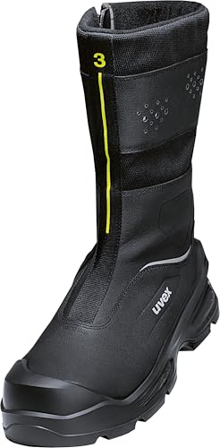 Uvex Lot de 3 bottes d'hiver à fermeture éclair S3L FO CI SC SR - Chaussures de sécurité - Bottes de sécurité - Imperméables - Largeur 11