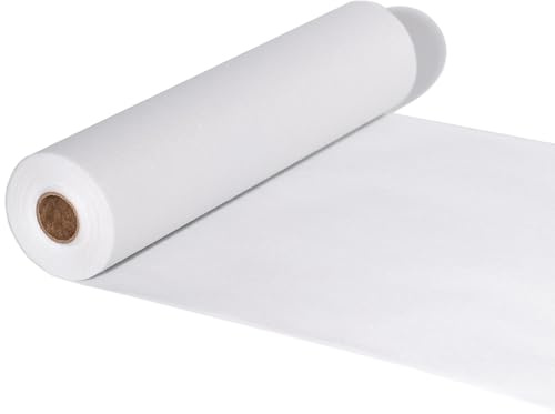 FRKOKRFA Runner da tavola in tessuto non tessuto, bianco, 25 m x 30 cm Runner decorazione da tavolo rotolo, per compleanni, matrimoni, battesimi, comunioni e altre celebrazioni