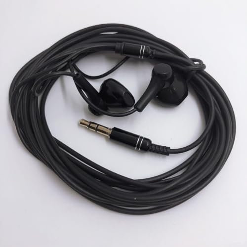 Springwillfly Auriculares de 3 metros de largo diseñados para mayor comodidad mientras ofrecen un audio claro y potente (negro)