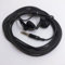 Springwillfly Auriculares de 3 metros de largo diseñados para mayor comodidad mientras ofrecen un audio claro y potente (negro)