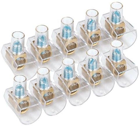 Morsettiere PC5 2,5 mm Morsettiera include 2 pezzi in blister, materiale trasparente, ideale per collegamenti elettrici. *