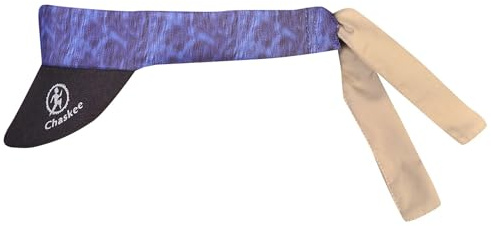 Chaskee Visor Snap Cap Expression with Neoprene Shield (Can be Used as Headband or Hat, with Neck Protection, UV Protection 60), Colour: Blue
