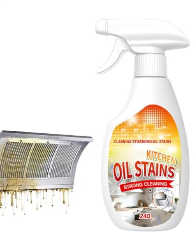 Heavy Grease Cleaner with Mild Formula Quick Decomposition, Kitchen Oil Cleaner, Heavy-Duty Kitchen Foaming Degreaser, Multipurpose Oil Stain Remover Spray for Oven, Gas Stove, Cabinets, Grill (1)
