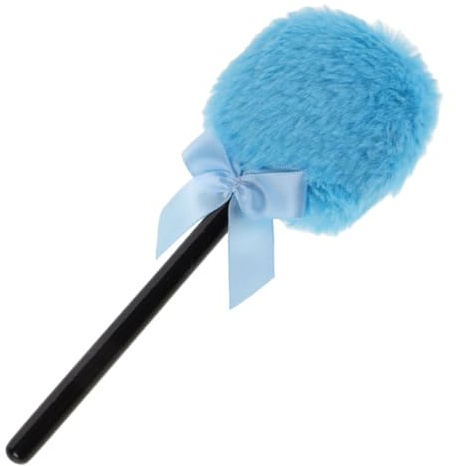 FRCOLOR Sminkpuff Sminksvamp Puderkopp Makeupblender Foundationsvamp Babypuder Ansiktssvampar Puderpuff Ansiktstriangelsvamp Sminkpuderpufffodral Bodypuff Blå Plysch