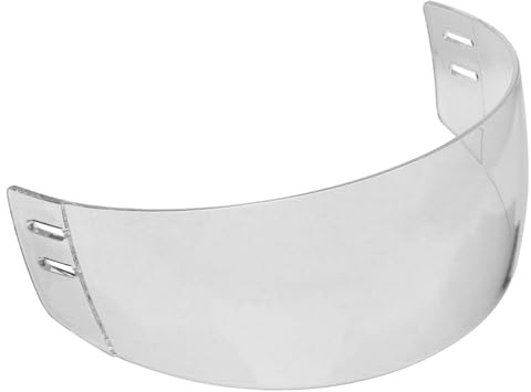 Hemobllo Visiera Antiappannamento per Casco da Hockey su Ghiaccio Visiera Trasparente Antigraffio a Taglio Dritto Protezione Mezza Faccia Ultraleggera per Atleti Uomo e Donna