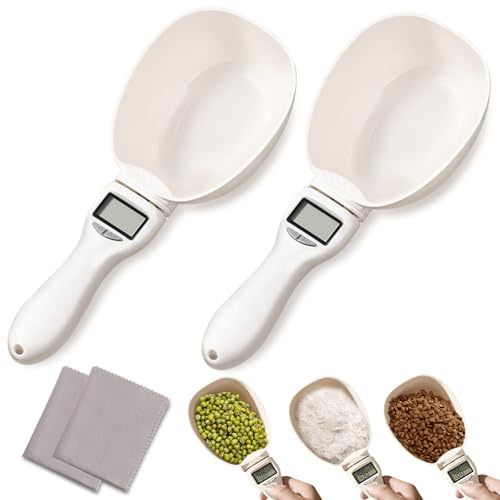 2pcs Digital Measuring Spoon,Digital Measuring Cup with LCD Screen Display, Digital Food Spoon Scale, Gram Measuring Spoons for Kitchen Gadgets and Daily Meal