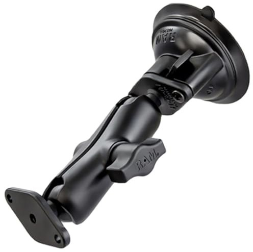 RAM MOUNTS sugmunstycke set med trapetsanslutning – B-kula (1 tum) – RAM-B-166U