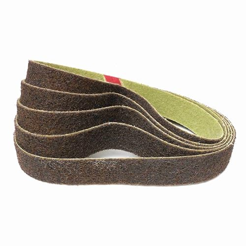 Score Abrasives Pro Line Lot de 5 bandes de ponçage non tissées 40 x 760 mm Grain au choix, Vlies