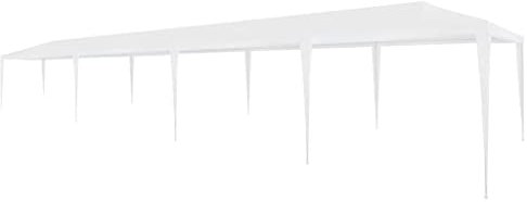 vidaXL Tente de Réception 3x12 m PE Blanc Chapiteau Tonnelle de Jardin Auvent